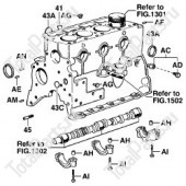 TOTALPARTS 000037501 БЛОК ДВИГАТЕЛЯ TOYOTA 4P