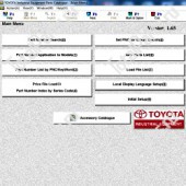 TOYOTA INDUSTRIAL EQUIPMENT КАТАЛОГ ЗАПЧАСТЕЙ V1.65 ТЕХНИКИ