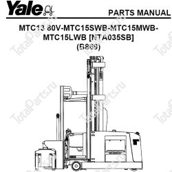 YALE MTC15MWB КАТАЛОГ ЗАПЧАСТЕЙ ДЛЯ СКЛАДСКОЙ ТЕХНИКИ