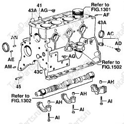 TOTALPARTS 000037501 БЛОК ДВИГАТЕЛЯ TOYOTA 4P