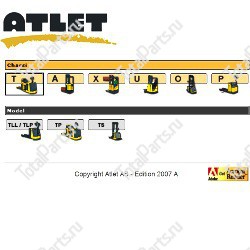 ATLET AB КАТАЛОГ ЗАПЧАСТЕЙ СКЛАДСКОЙ ТЕХНИКИ