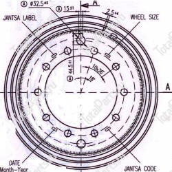 ASTEN JANT 8.00-20 ДИСК КОЛЕСНЫЙ СВАРНОЙ