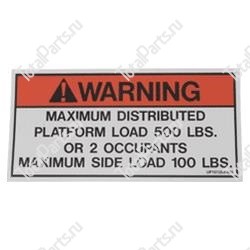 UPRIGHT 101250000 НАКЛЕЙКА