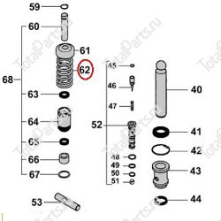 TVH 107TA6831 ПРУЖИНА ГИДРОУЗЛА ТЕЛЕЖКИ