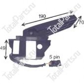 SIZE 49x190x70x5PIN ПЕДАЛЬ НОЖНОГО УПРАВЛЕНИЯ