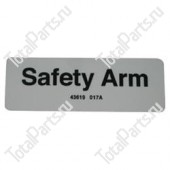 JLG 43619 НАКЛЕЙКА