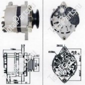 YUCHAI B34023701100 ГЕНЕРАТОР 24V 55A