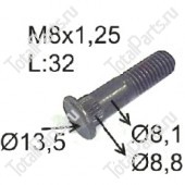 SIZE M8x1.25 ШПИЛЬКА 32mm