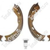 NISSAN 44060L0700+41031L070 КОМПЛЕК ТОРМОЗНЫХ КОЛОДОК 2ПРАВЫХ+2ЛЕВЫХ