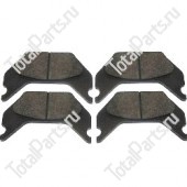 TVH 17915607 КОМПЛЕКТ ТОРМОЗНЫХ КОЛОДОК 4 ШТ.