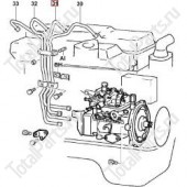 TOYOTA 237027820271 ТРУБКА ТНВД-ФОРСУНКА ПОЗ.31