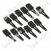TOTALSOURCE 78688 НАБОР ЭЛЕКТРОЩЕТОК 12ШТ.