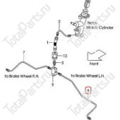 TCM 218G542621 ТРУБКА ТОРМОЗНАЯ ЛЕВАЯ