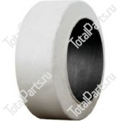 TVH 129TA7207 БАНДАЖНАЯ ШИНА БЕЛАЯ РЕЗИНА ГЛАДКАЯ