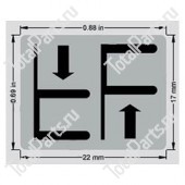 TOTALSOURCE 1228787 НАКЛЕЙКА БОКОВОГО СМЕЩЕНИЯ