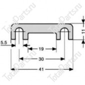 KEY NUMBER DIN72582 ПРЕДОХРАНИТЕЛЬ 80A