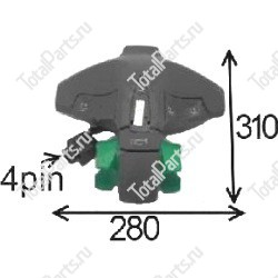 TVH 28486899 ВЕРХНЯЯ ЧАСТЬ РУКОЯТИ В СБОРЕ / АЛЬТЕРН. 51241572