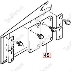 TOYOTA 851091542071 РЕЗИНОВАЯ НАКЛАДКА NO.1