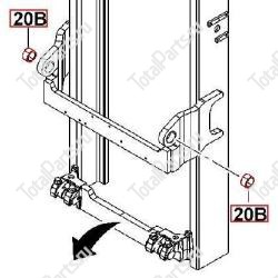TOYOTA 612521660071 ВТУЛКА МАЧТЫ