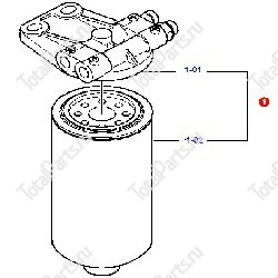 DAEWOO-DOOSAN 65125017042 ФИЛЬТР ТОПЛИВНЫЙ В СБОРЕ