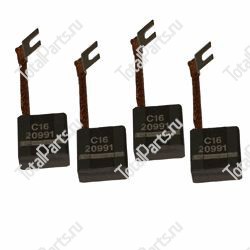 TOTALSOURCE 78663 НАБОР ЭЛЕКТРОЩЕТОК 4ШТ.