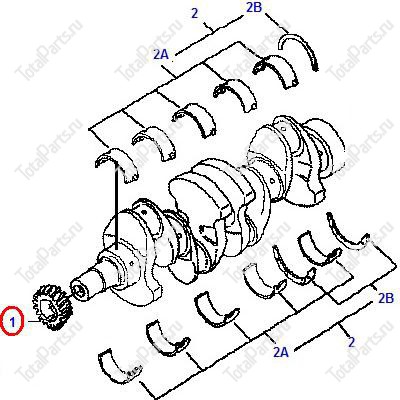DAEWOO-DOOSAN A333084 ШКИВ КОЛЕНВАЛА