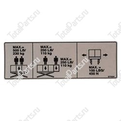 JLG 1703868 НАКЛЕЙКА