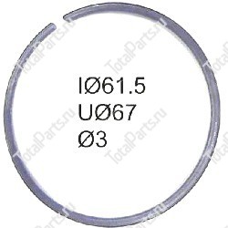 SIZE 61.5*67*3 СТОПОРНАЯ ШАЙБА