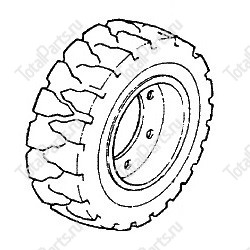 JUNGHEINRICH (AMEISE) 50021344 КОЛЕСО В СБОРЕ