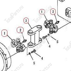 KOMATSU 3FD2021100 КАРДАН В СБОРЕ FG_FD50/60/70-7
