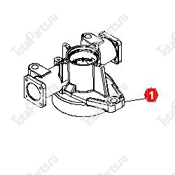 DAEWOO-DOOSAN A151824 КОРПУС ПОВОРОТНОГО МЕХАНИЗМА ВЕРХНИЙ