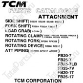 TCM FB20-17 КАТАЛОГ ЗАПЧАСТЕЙ НАВЕСНОГО ОБОРУДОВАНИЯ