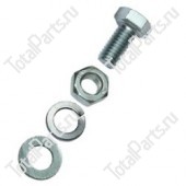 SIZE M10x1.25 БОЛТ В КОМПЛЕКТЕ С ГРОВЕРОМ И ГАЙКОЙ
