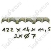 SIZE 122x14x11.5 НАПРАВЛЯЮЩИЙ ЗАЖИМ 2xØ7 | ЗАПЧАСТИ НА ПОГРУЗЧИКИ
