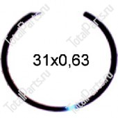 SIZE 31x0.63 СТОПОРНОЕ КОЛЬЦО