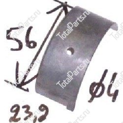 SIZE 23.9*56*D4 ВКЛАДЫШ / ПОДШИПНИК СКОЛЬЖЕНИЯ