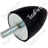 SIZE 43xM6x1xRHx31x30x13x РЕЗИНОВАЯ ОПОРА | Type J - Round pad with thread