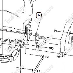 KOMATSU 3EB5050861 РЕМЕНЬ БЕЗОПАСНОСТИ