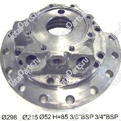 SIZE 298x215x52x85x3/8BSP ЗАДНЯЯ КРЫШКА ГИДРОМОТОРА