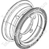 SIZE 8*4 1/3*102.5*63*10* ДИСК КОЛЁСНЫЙ СВАРНОЙ