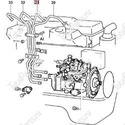 TOYOTA 237027820371 ТРУБКА ТНВД-ФОРСУНКА ПОЗ.31