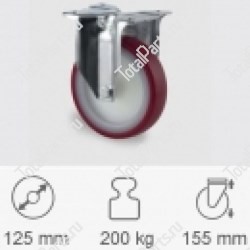 TENTE 3478TAN125P62	 НЕ ПОВОРОТНЫЙ РОЛИК