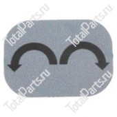 TOYOTA 578913591071 ПОВОРОТНАЯ НАКЛЕЙКА