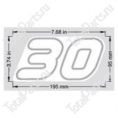 TOYOTA 578273324071 НАКЛЕЙКА МОДЕЛЬ 30