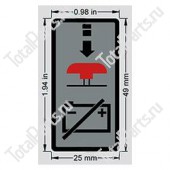 TOTALSOURCE 1228847 СТОП НАКЛЕЙКА