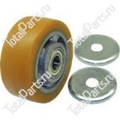 SIZE 125*50*47*14*47*14*6 КОЛЕСО | STANDARD LOAD WHEEL WITH BEARING