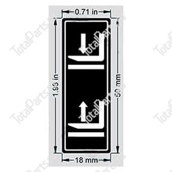 TOTALSOURCE 1228767 НАКЛЕЙКА УПРАВЛЕНИЯ ВИЛКОЙ