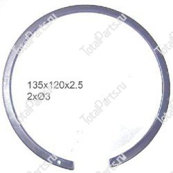 SIZE 120x135x2.5 СТОПОРНОЕ КОЛЬЦО 2x3