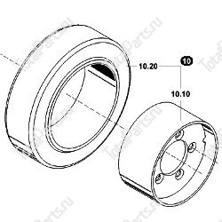 JUNGHEINRICH (AMEISE) 51147490 КОЛЕСО В СБОРЕ