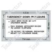 EPW 1DC11833 НАКЛЕЙКА